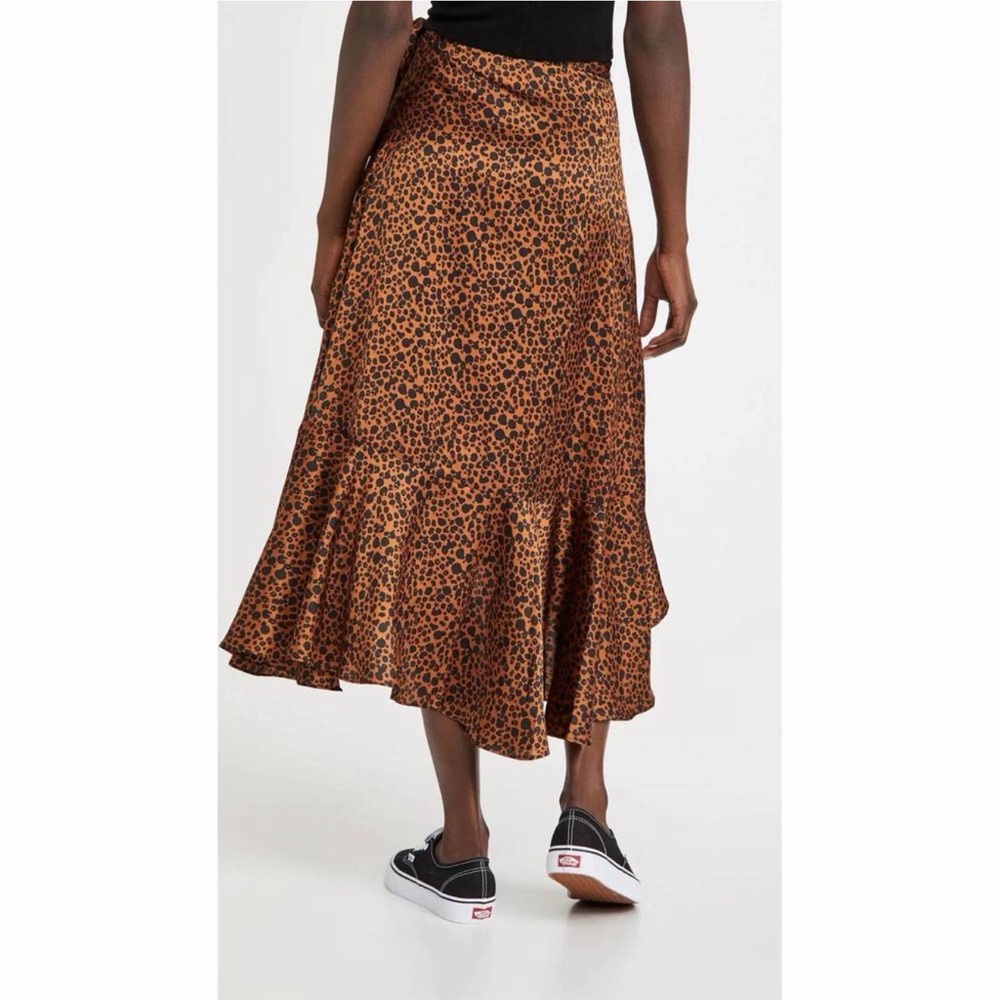 Leopard Print Ruffle Skirt - Picture 3 of 6
